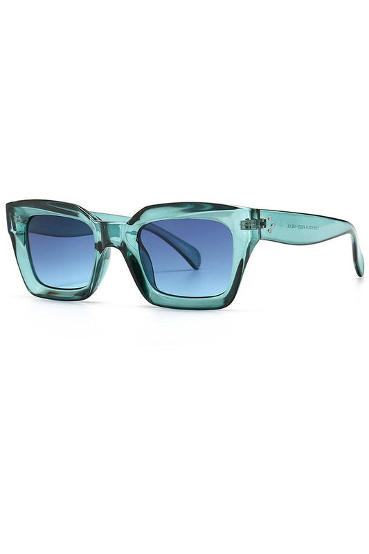 Lunettes de soleil carrées colorées vintage