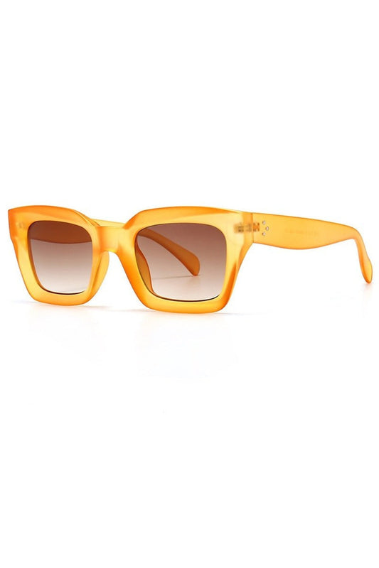 Lunettes de soleil carrées colorées vintage