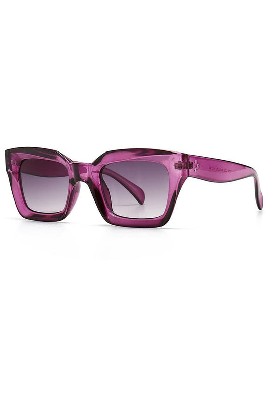 Lunettes de soleil carrées colorées vintage