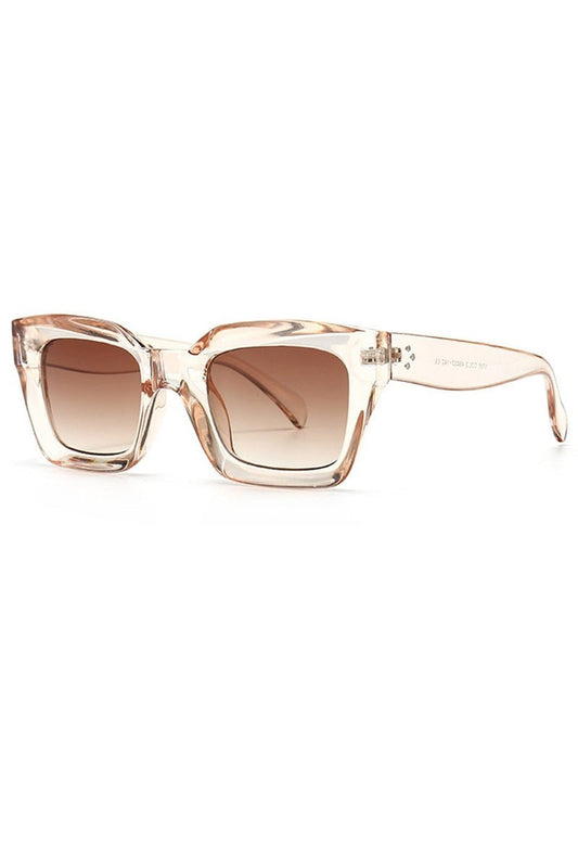 Lunettes de soleil carrées colorées vintage