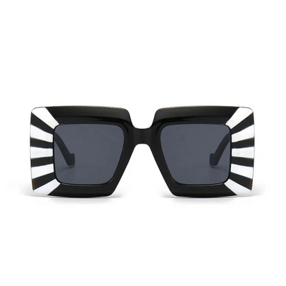 Lunettes de soleil carrées vintage surdimensionnées