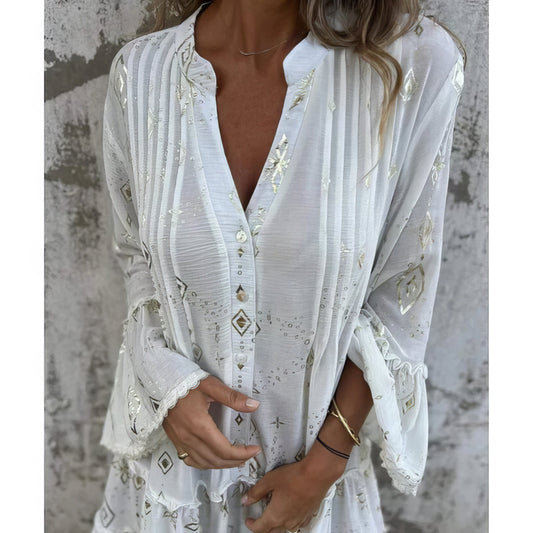 Mara - mini robe à manches longues à la mode
